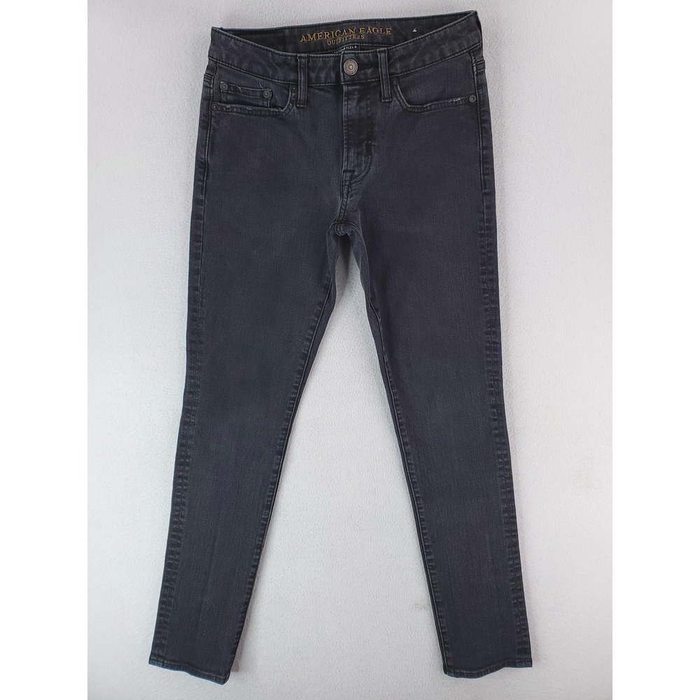 American Eagle Jeans Mens 28x32 Gray Slim Extreme Flex 4 Stretch Denim Pants